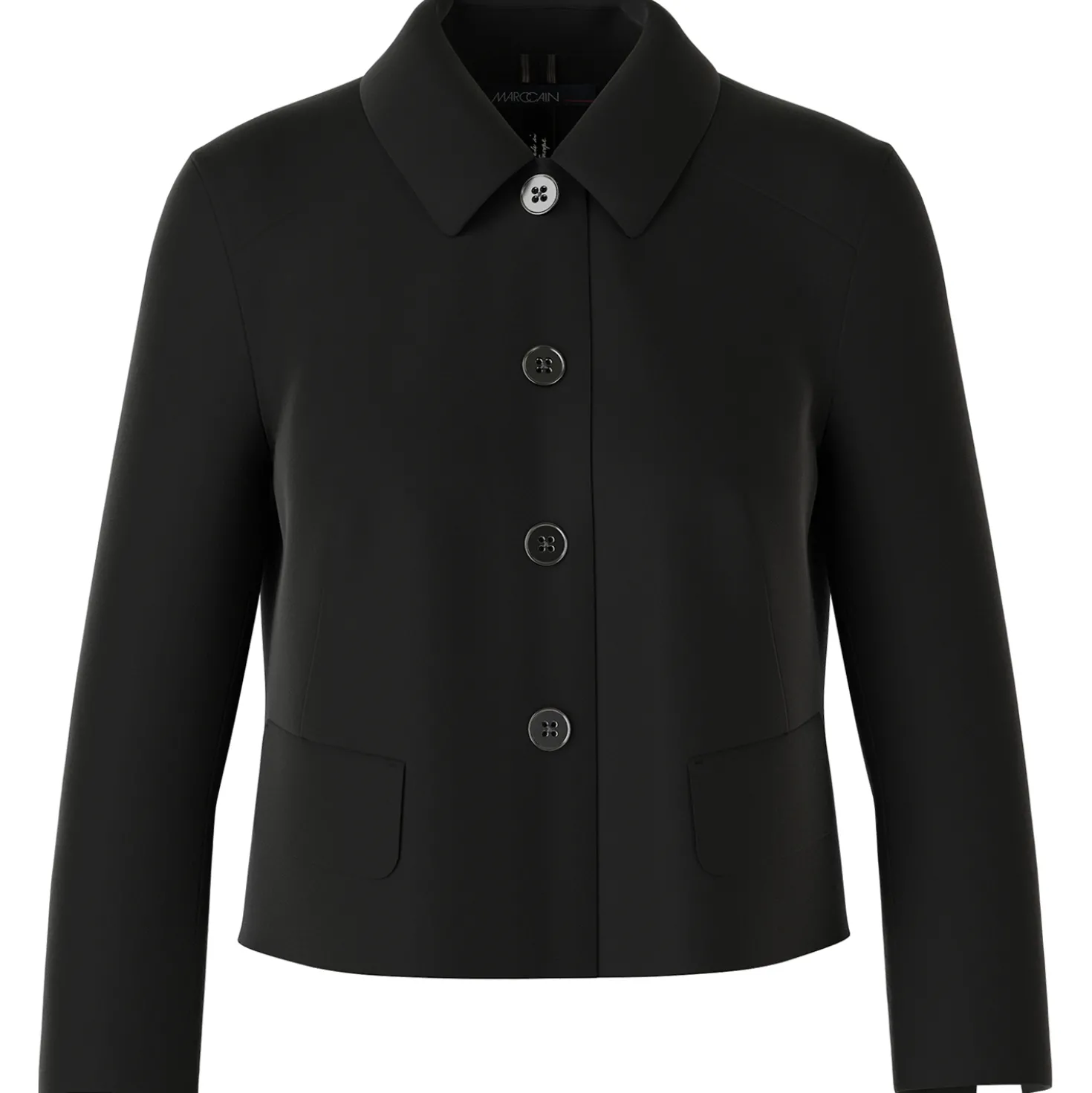 Kurze Jacke mit Kentkragen