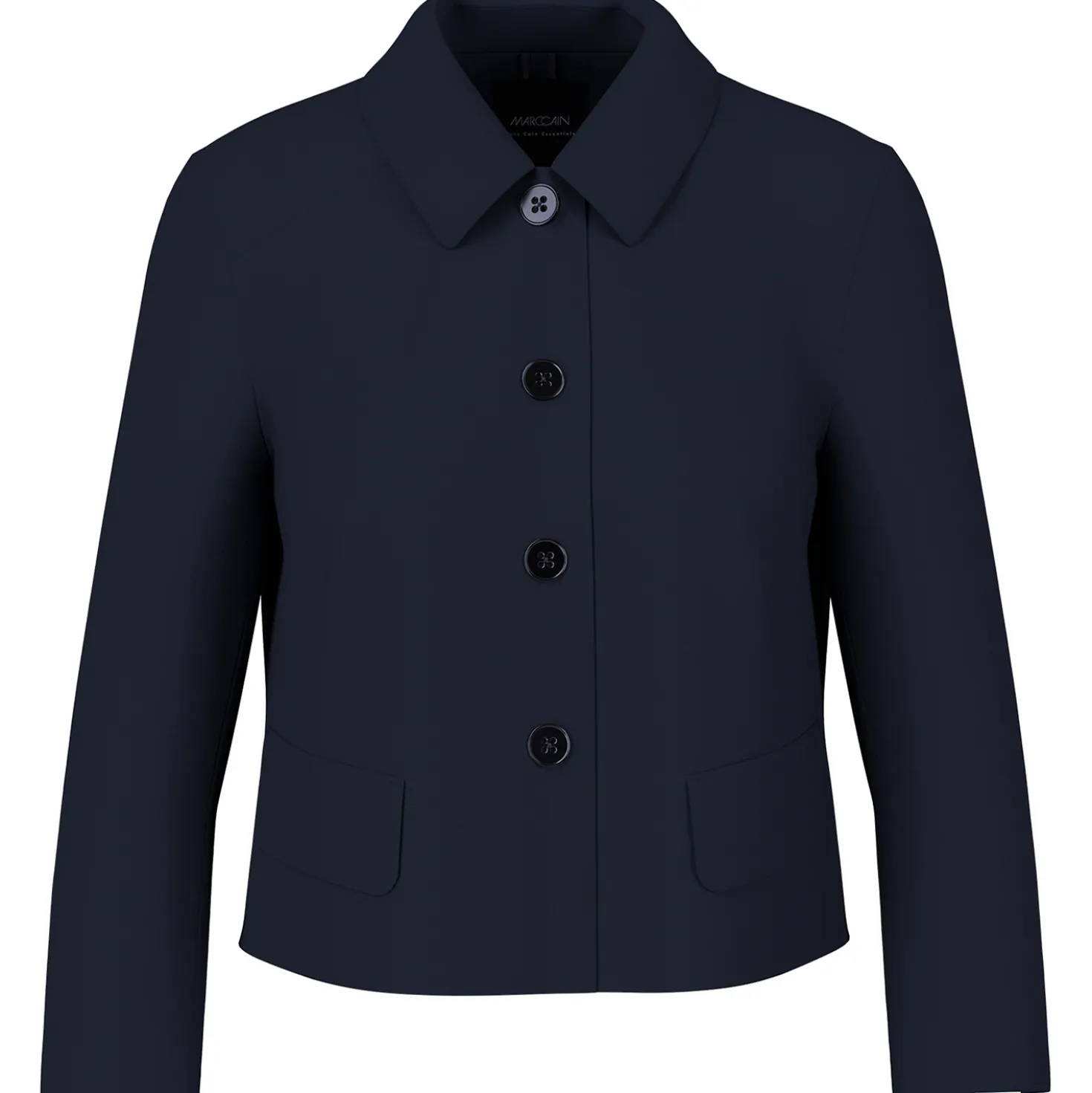 Kurze Jacke mit Kentkragen