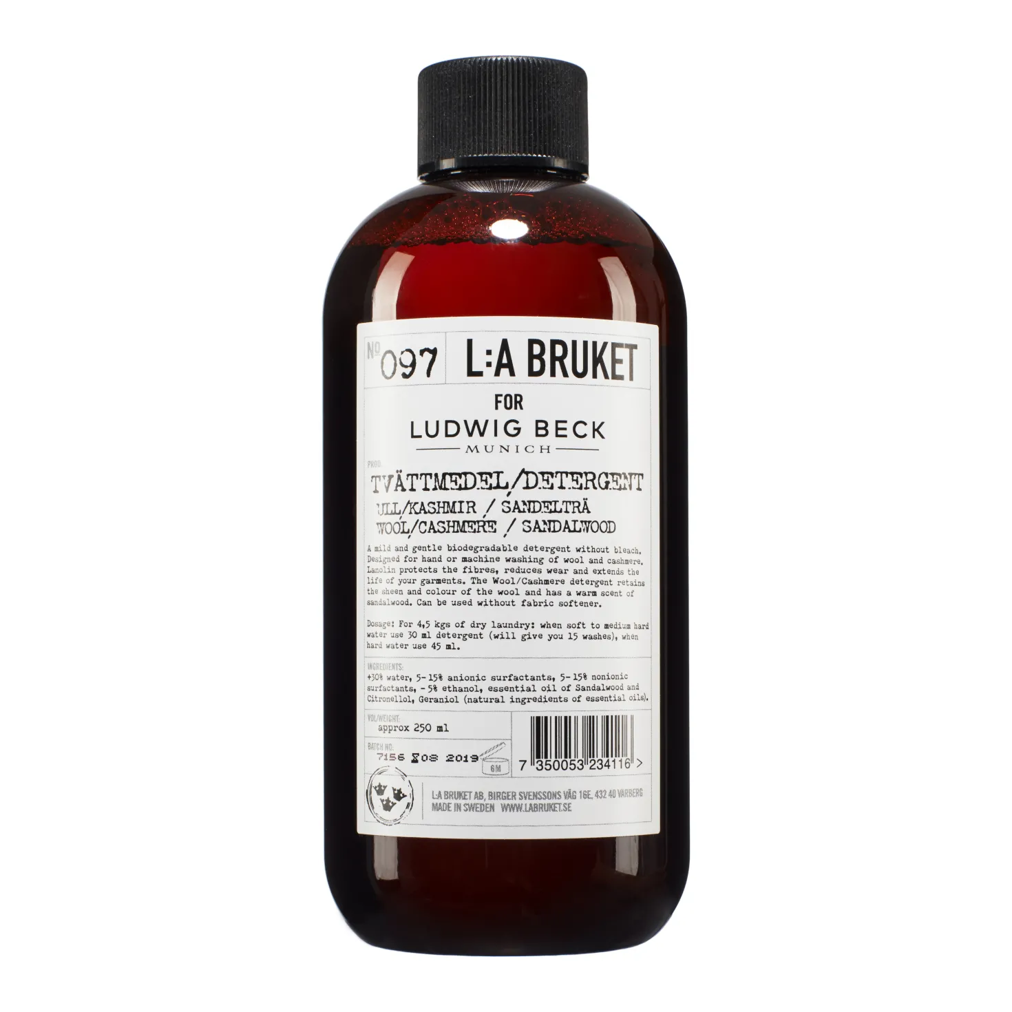 L:A Bruket for LUDWIG BECK No. 097 Feinwaschmittel Wolle / Kaschmir