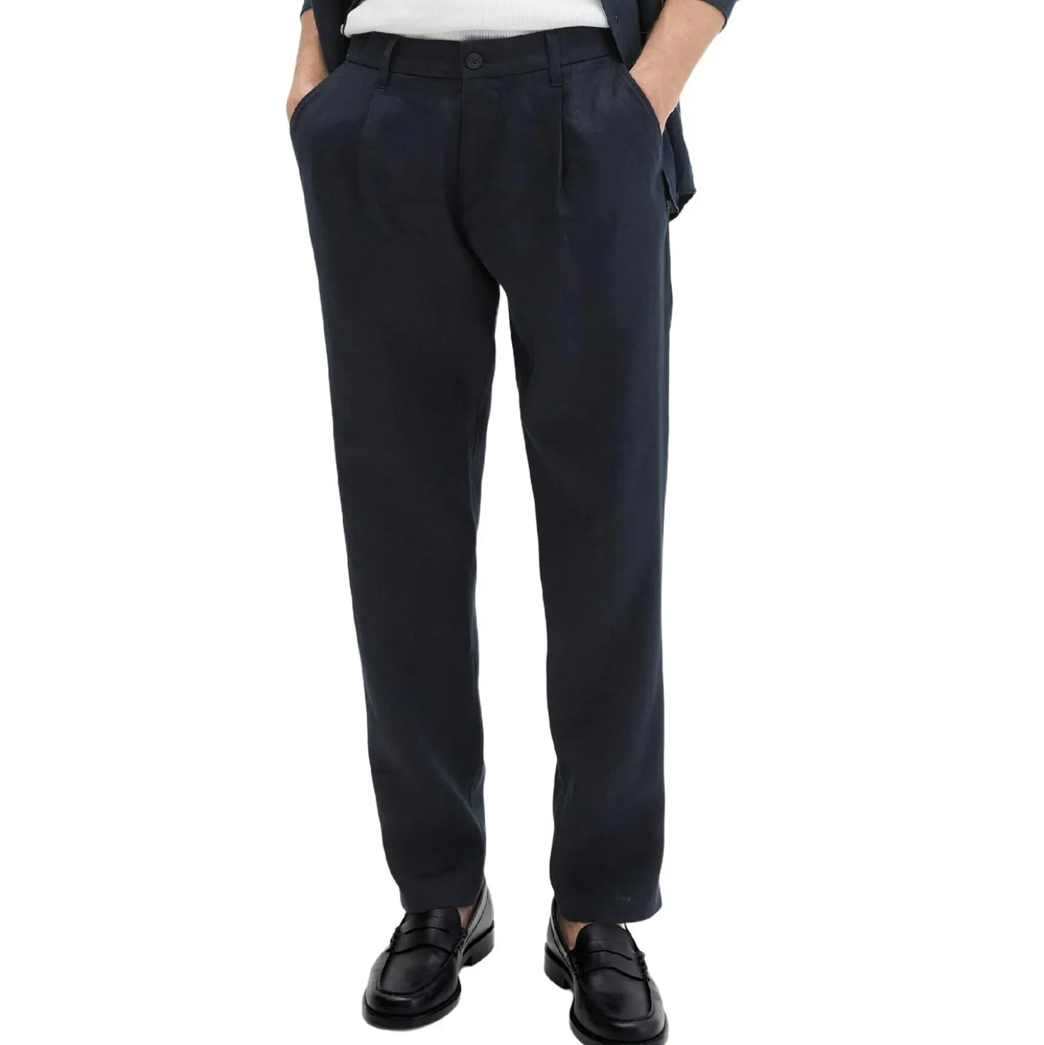Leinenhose Osby Jogger Pleats