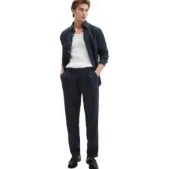 Leinenhose Osby Jogger Pleats