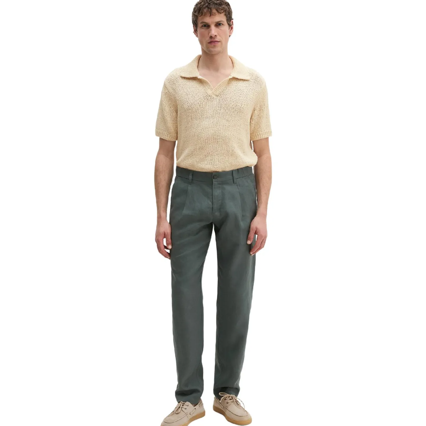 Leinenhose Osby Jogger Pleats