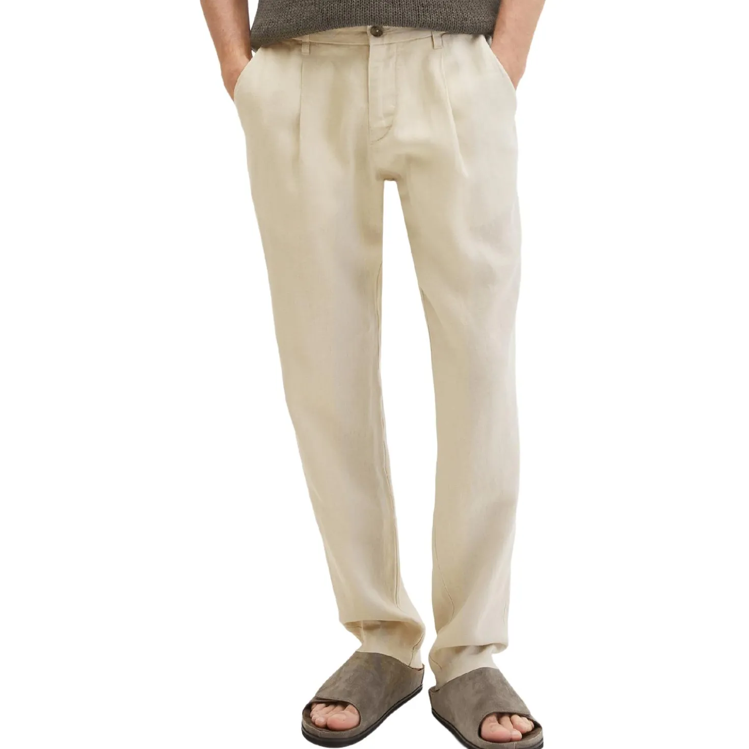 Leinenhose Osby Jogger Pleats
