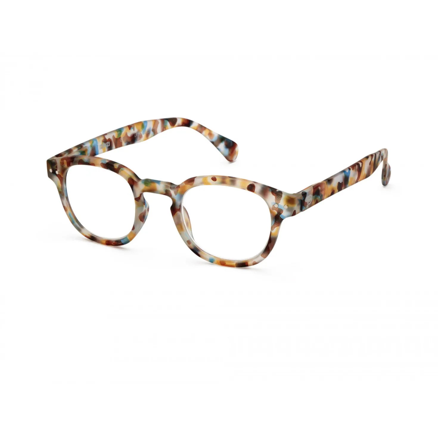Lesebrille #C Blue Tortoise + 1.00