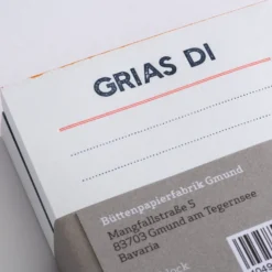 Letterpress Notes Set Bavaria Edition