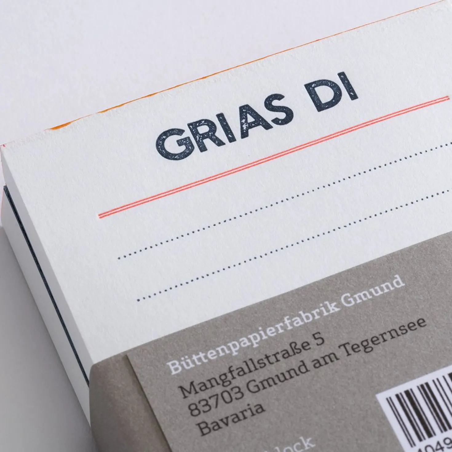 Letterpress Notes Set Bavaria Edition