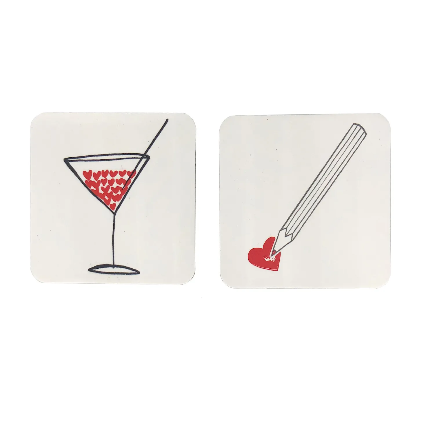 Magnet Set "Les Coeurs"