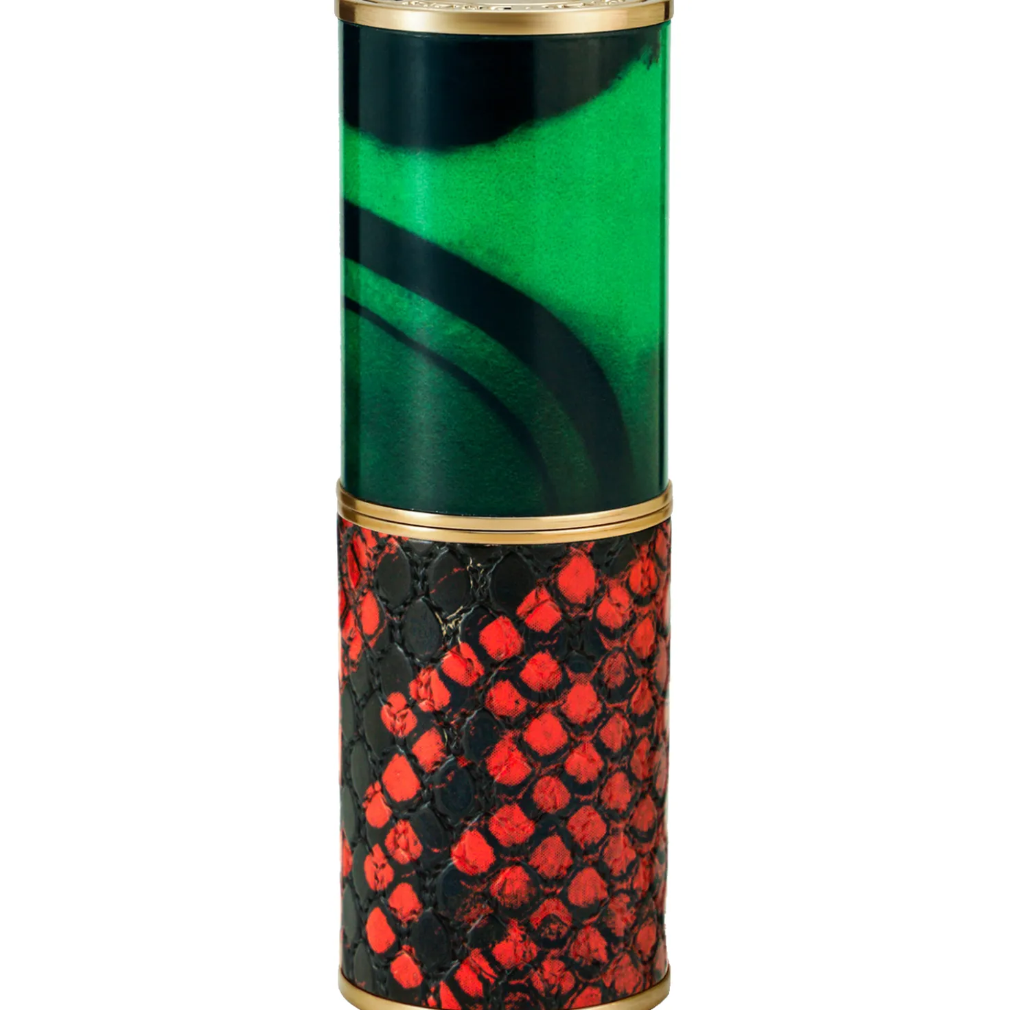 Malachite Snake Lipstick Case