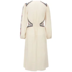 Maxikleid mit Stickerei