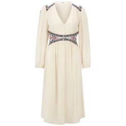 Maxikleid mit Stickerei