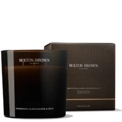 Mesmerising Oudh Accord & Gold Luxury Scented Candle (Triple Wick)