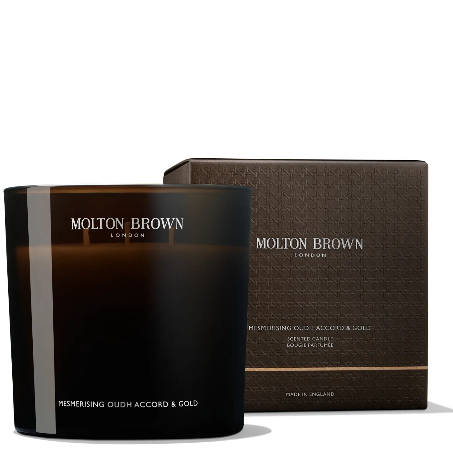 Mesmerising Oudh Accord & Gold Luxury Scented Candle (Triple Wick)