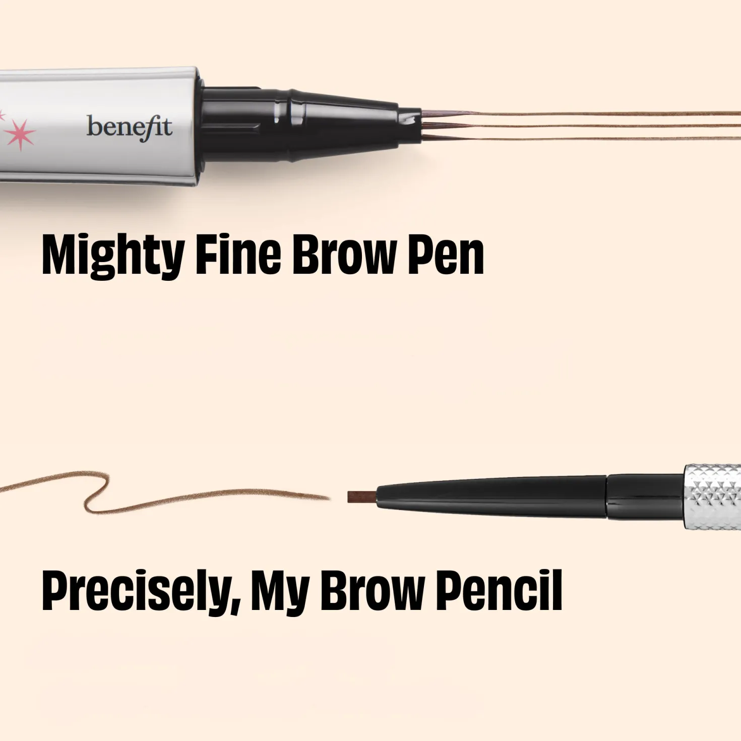 Mighty Fine Brow Pen - Superfine triple tip brow pen