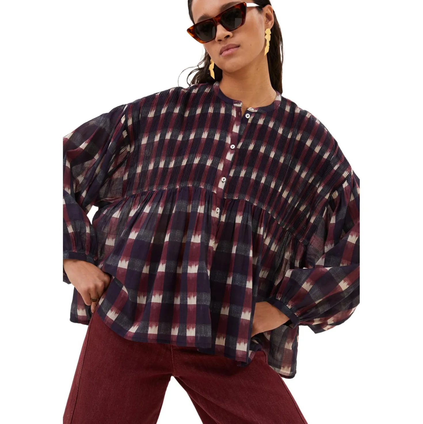 Mine ikat blouse