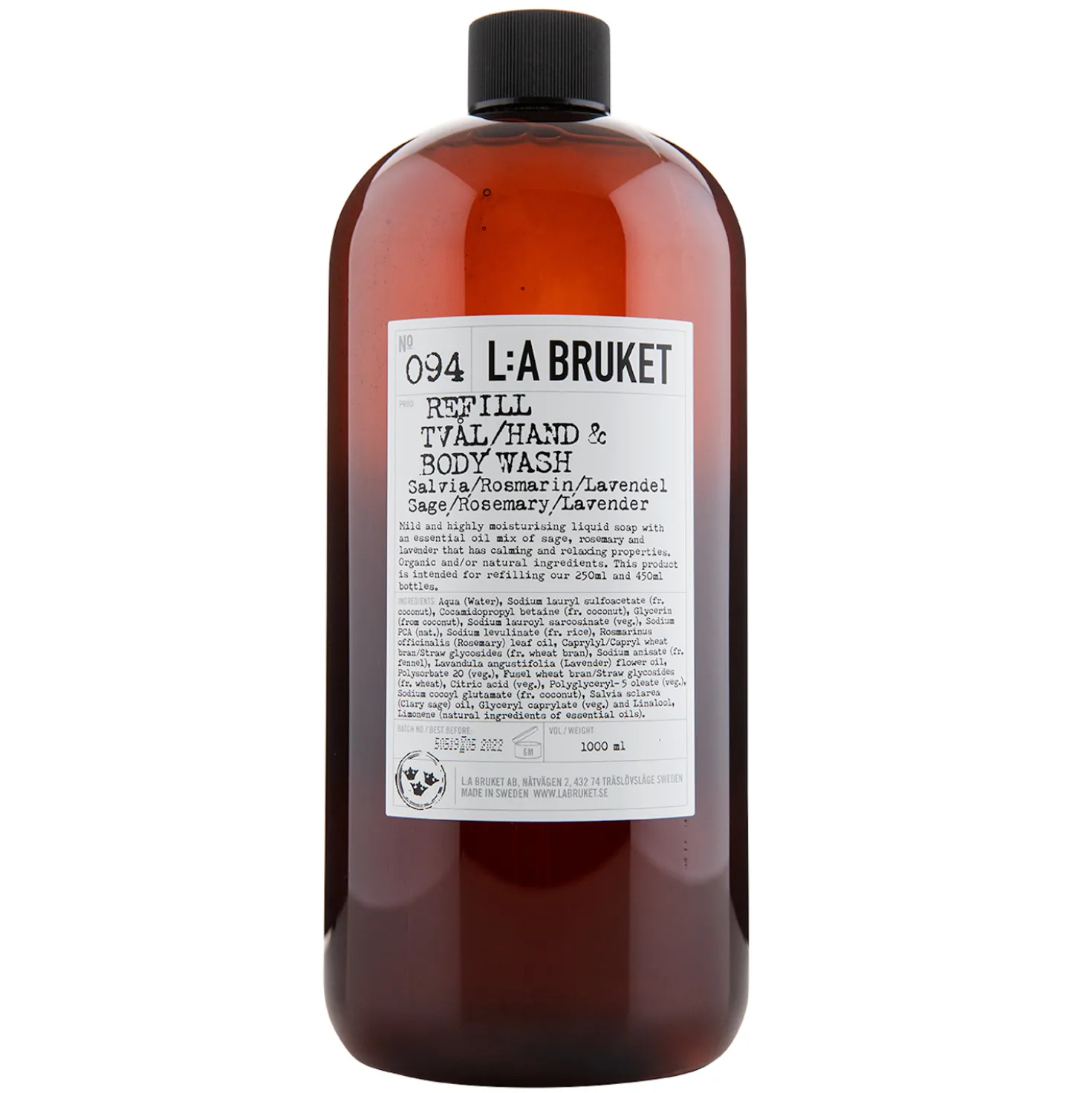 No. 094 Hand&Body Wash Sage/Rosemary/Lavender Refill