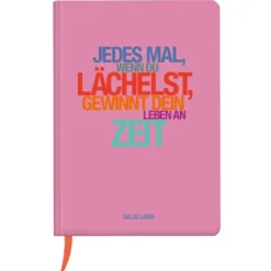 Notizbuch A5 Hardcover Lächelst