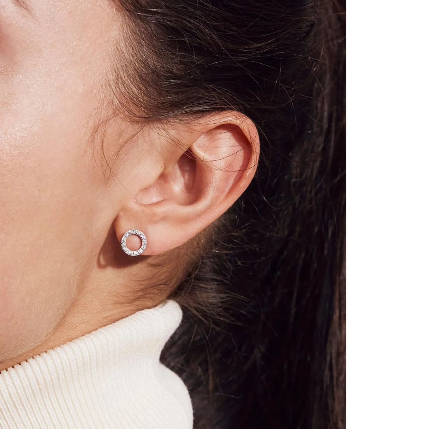 Ohrringe Glow Studs Mini Silver