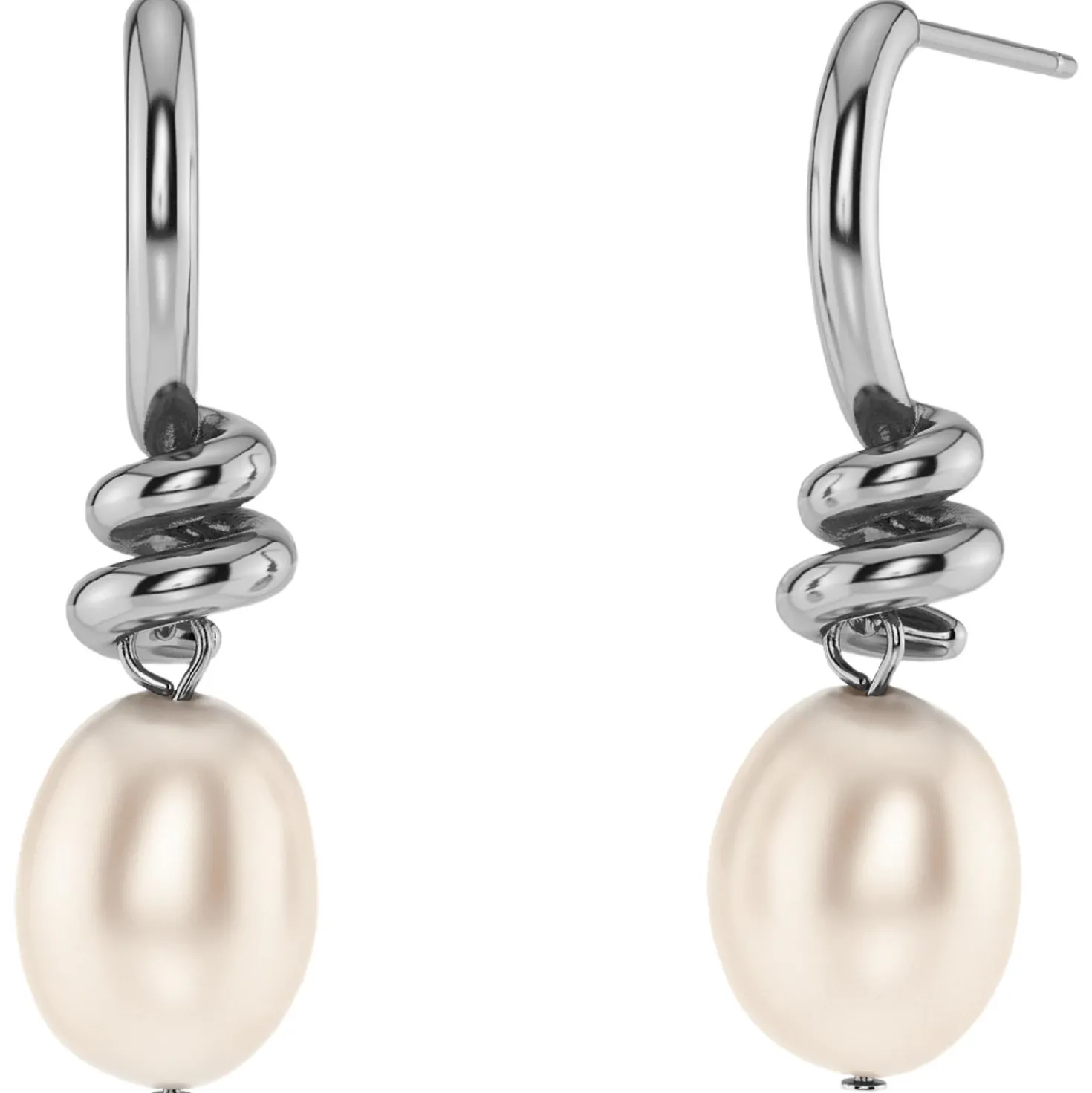 Ohrringe Swivel Pearl S Silver