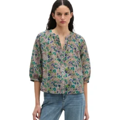 Print-bluse relaxed