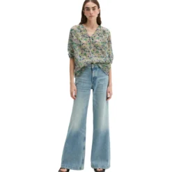 Print-bluse relaxed