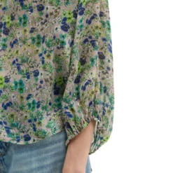 Print-bluse relaxed