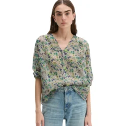 Print-bluse relaxed