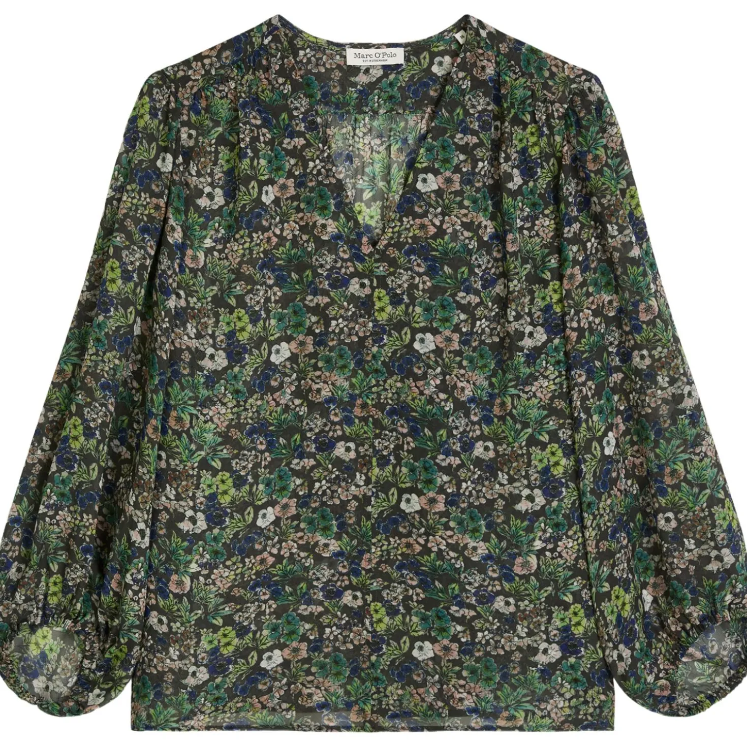 Print-bluse relaxed