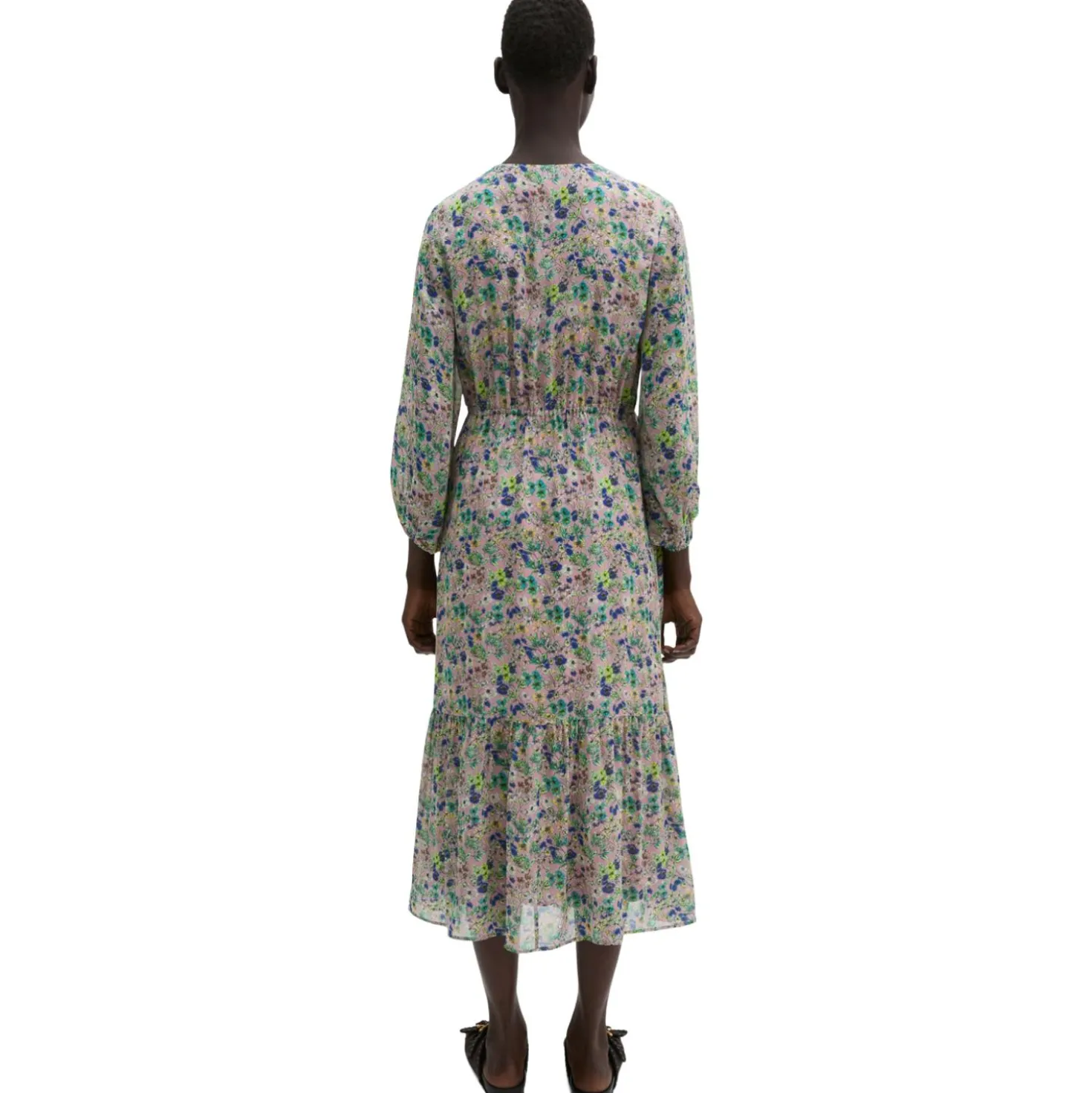 Print-kleid flared