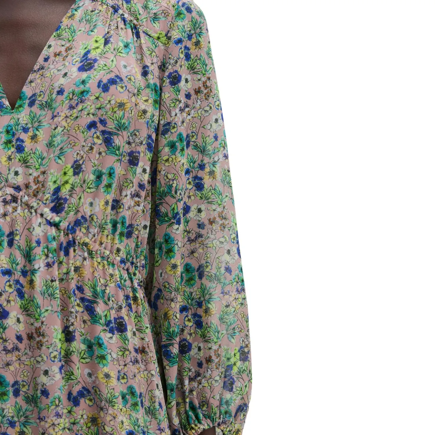 Print-kleid flared