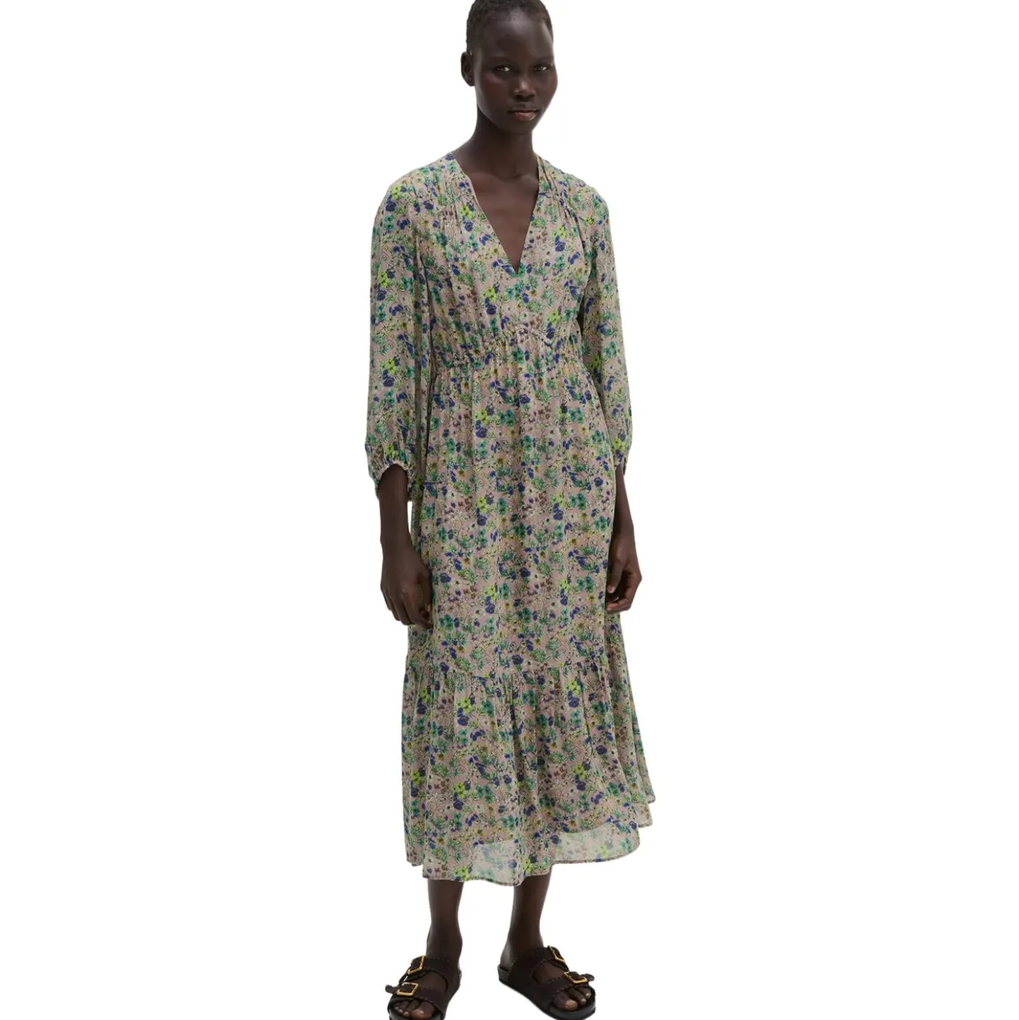 Print-kleid flared