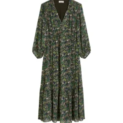 Print-kleid flared