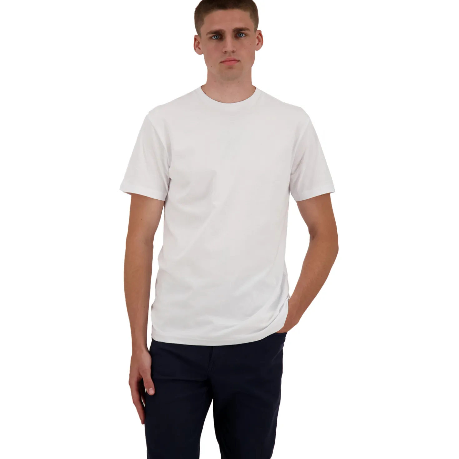 Ragman doppelpack - 2 t-shirts mit rundhals