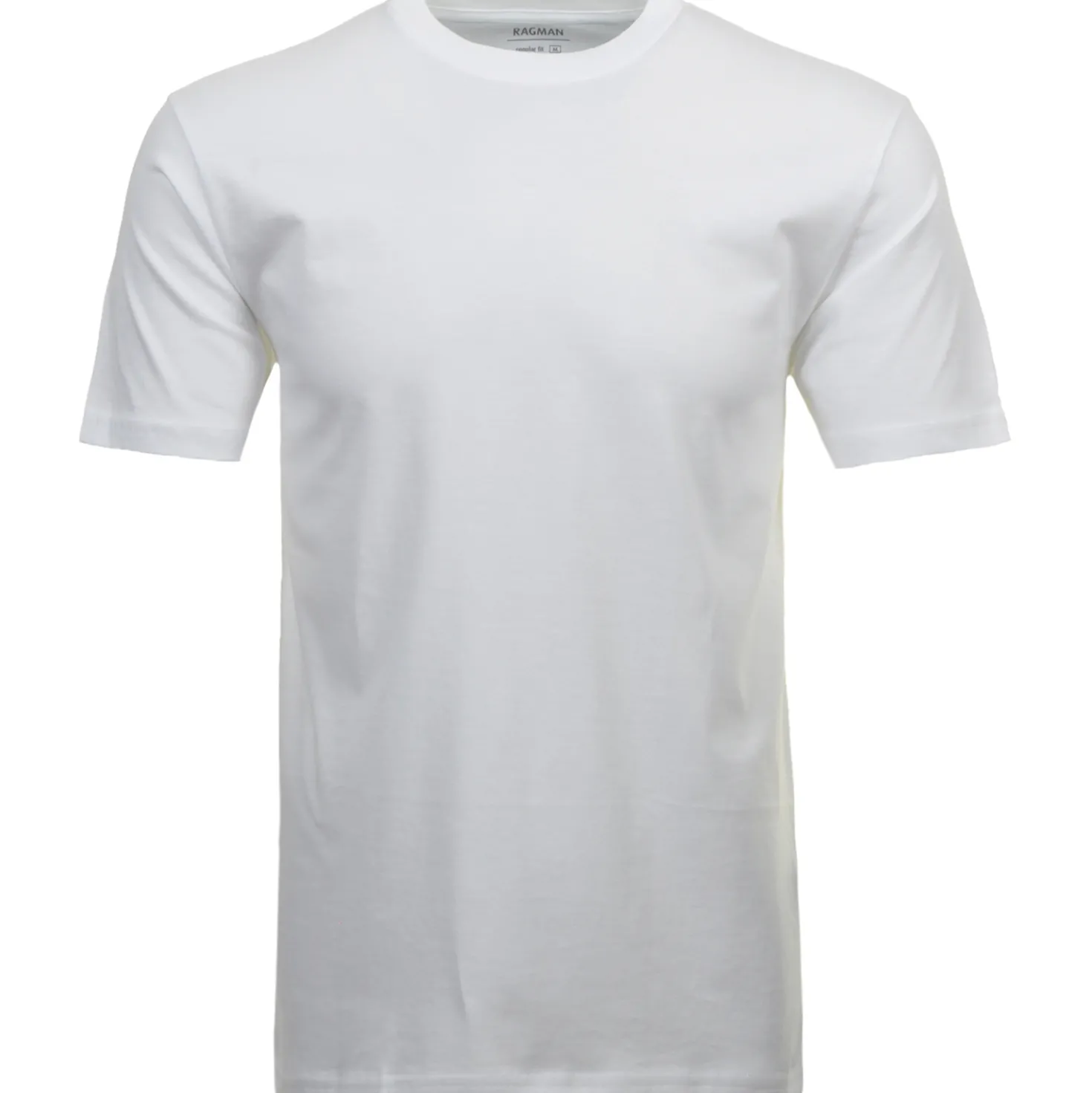 Ragman doppelpack - 2 t-shirts mit rundhals