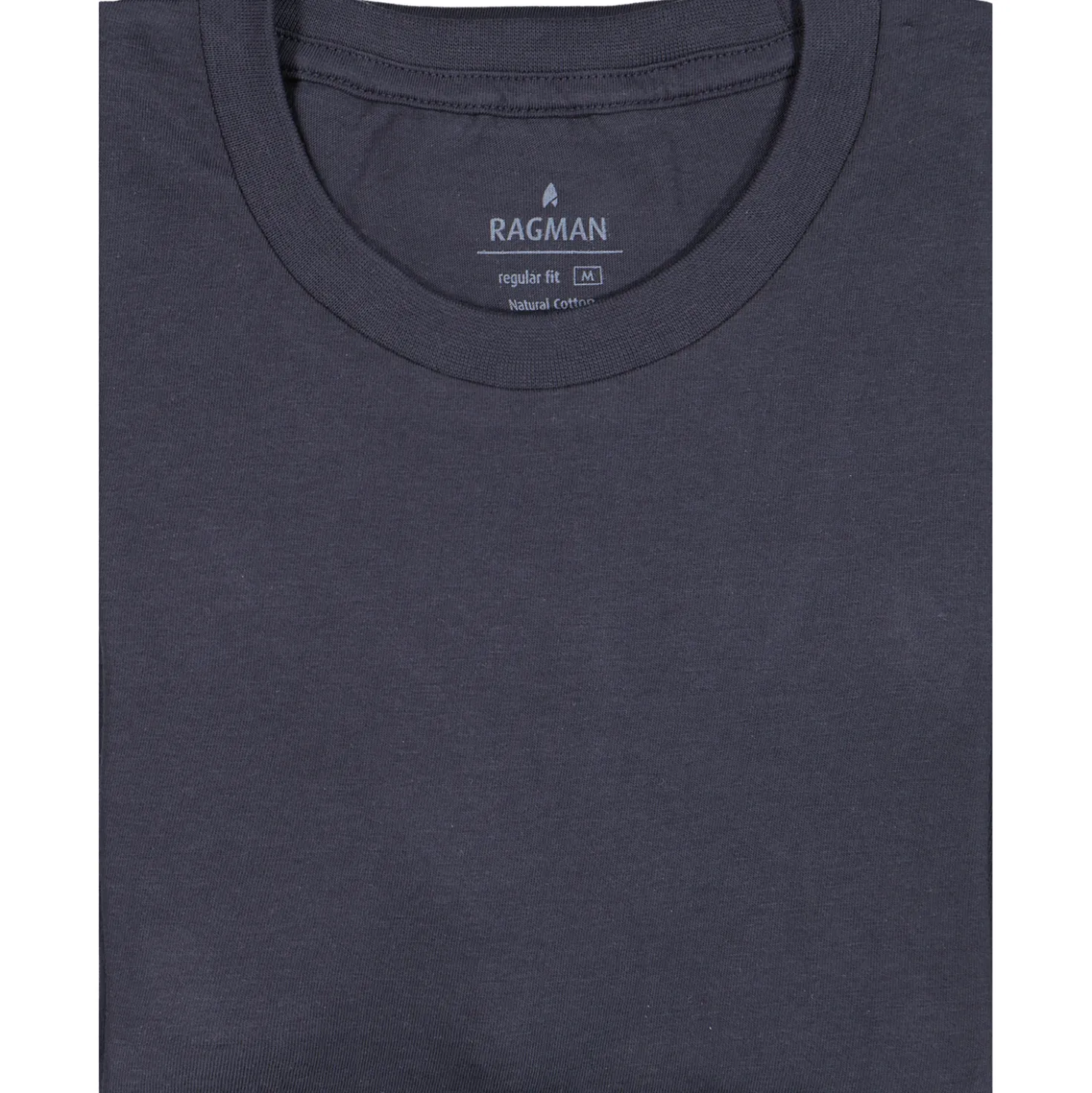 Ragman doppelpack - 2 t-shirts mit rundhals