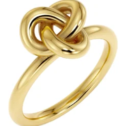 Ring Infinity Knot S Gold