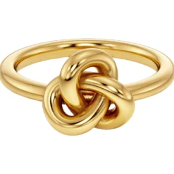 Ring Infinity Knot S Gold