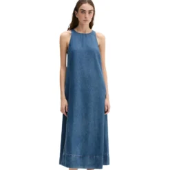 ärmellose jeanskleid a-shape