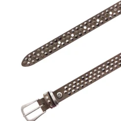 Roana 20 mm leder-nietgürtel