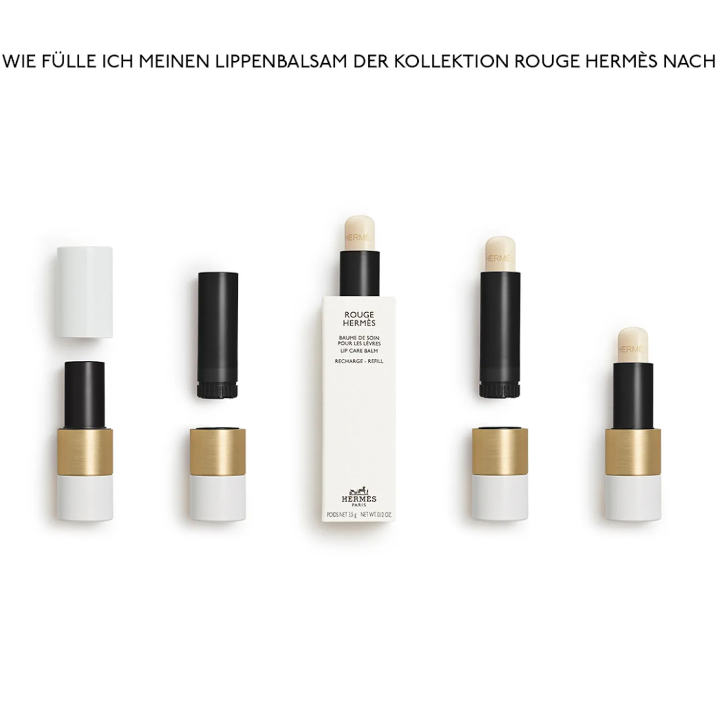 Rouge Hermès Lip Balm, Nachfüllstift
