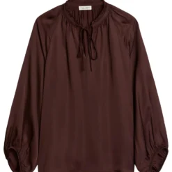 Satin-boho-bluse relaxed