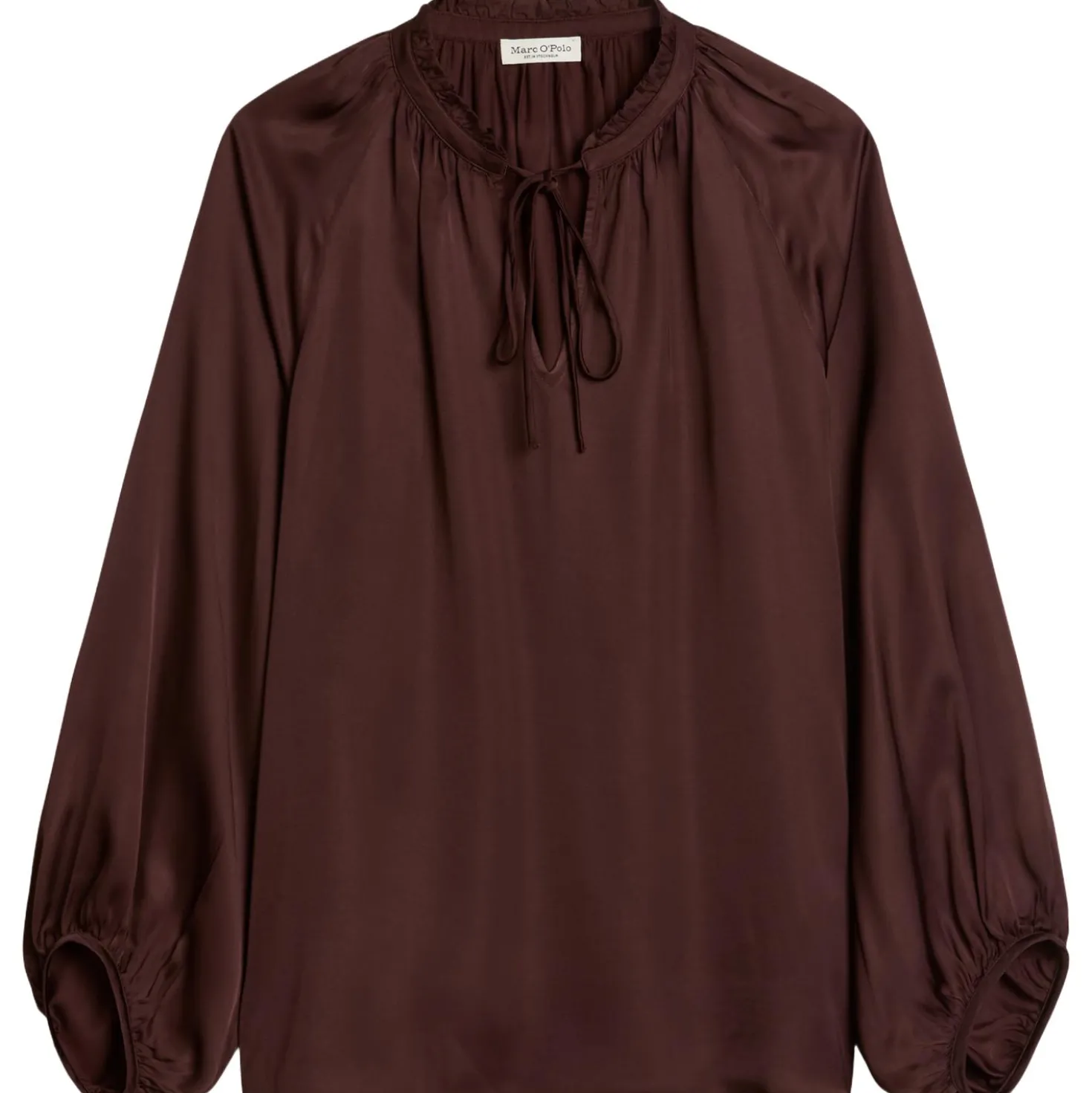 Satin-boho-bluse relaxed