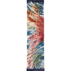 Schal mit Tie-Dye-Muster