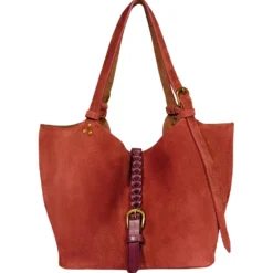 Schultertasche Wildleder