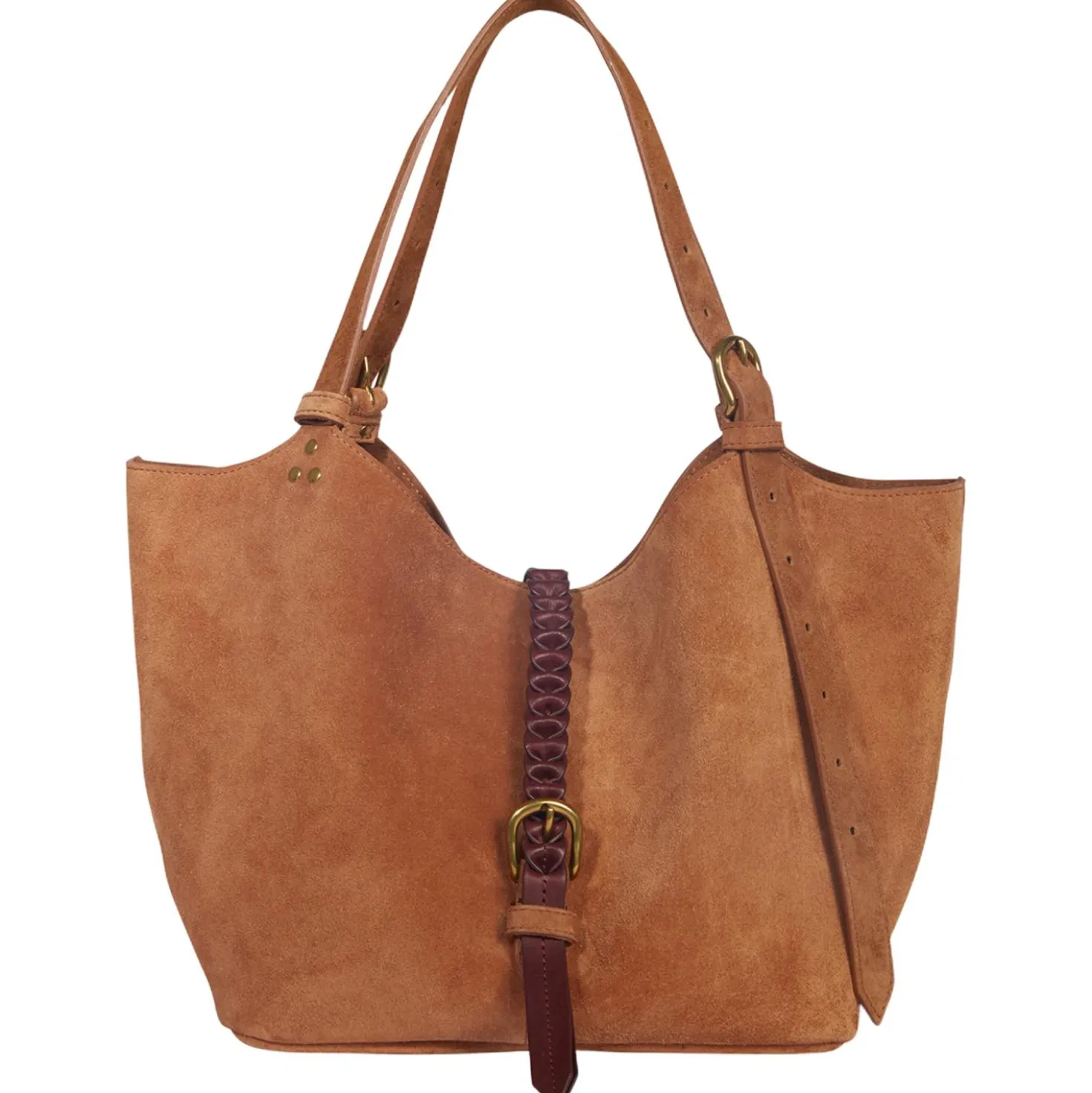 Schultertasche Wildleder