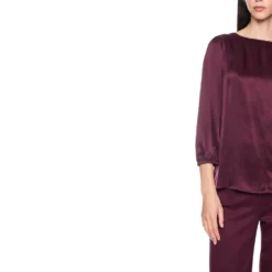 Seidenbluse mit 3/4-arm