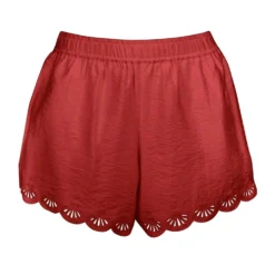 Shorts mit Lochstickerei