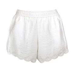 Shorts mit Lochstickerei