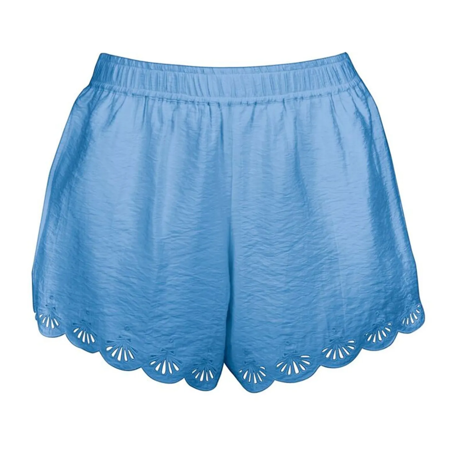 Shorts mit Lochstickerei