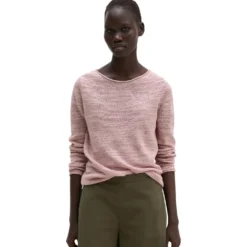 Slub-pullover slim