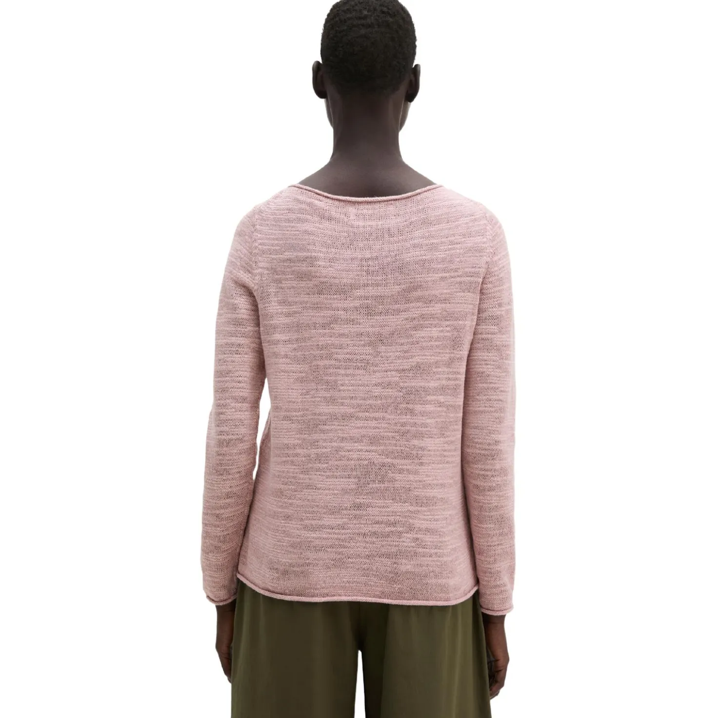 Slub-pullover slim